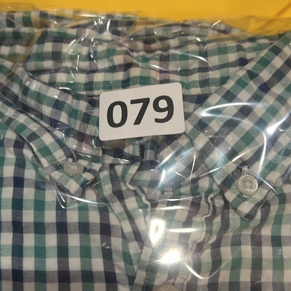 Men’s J. Crew Large Navy Gingham Soft Cotton Button Front Casual Summer Shirt - Picture 8 of 8